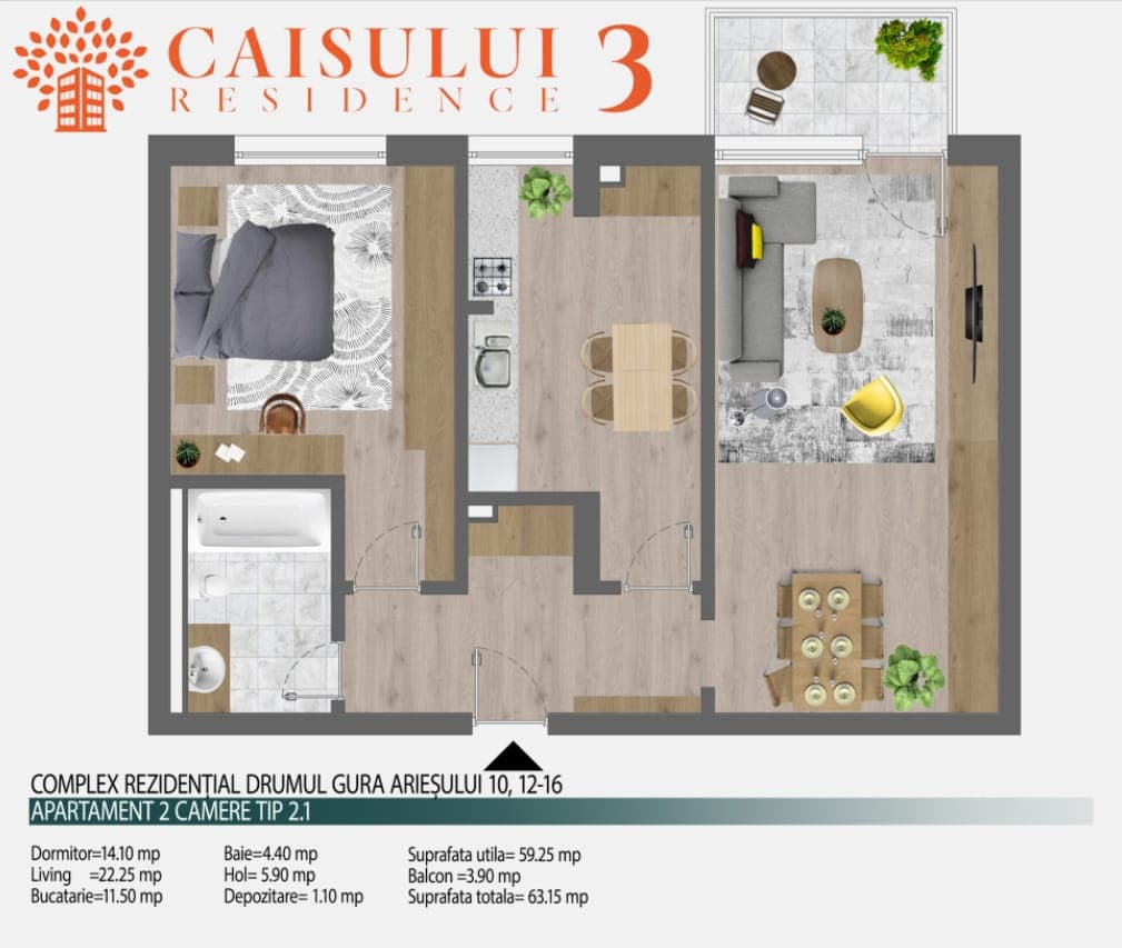 2 Camere Caisului Residence 3 — fotografia 7