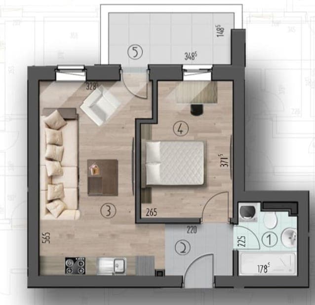 Garsonieră Joy Galaxy Residence — fotografia 10