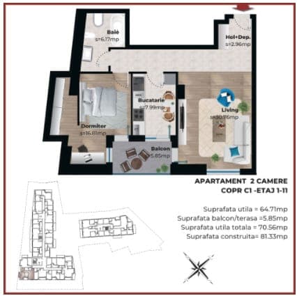 2 Camere Metropolitan Viilor — fotografia 5