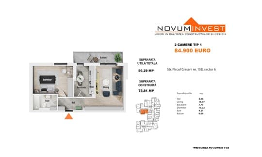 2 Camere Novum Păcii — fotografia 3