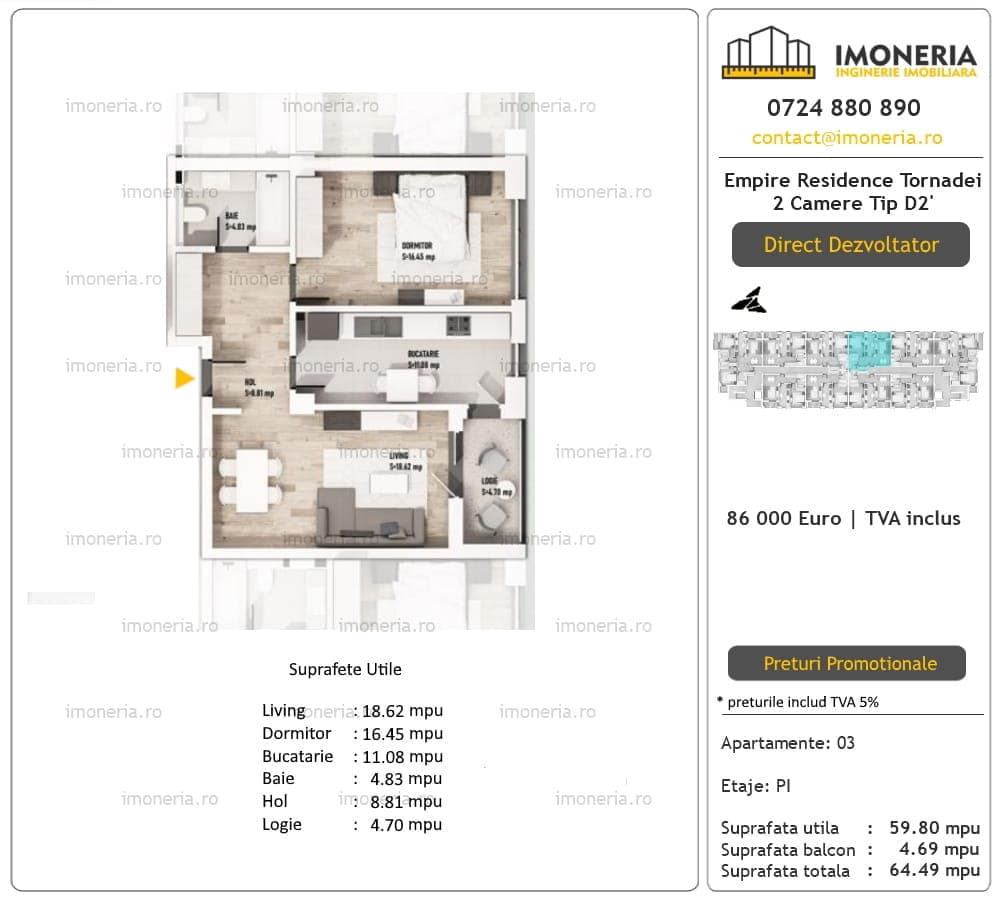 2 Camere Empire Residence Tornadei — fotografia 8