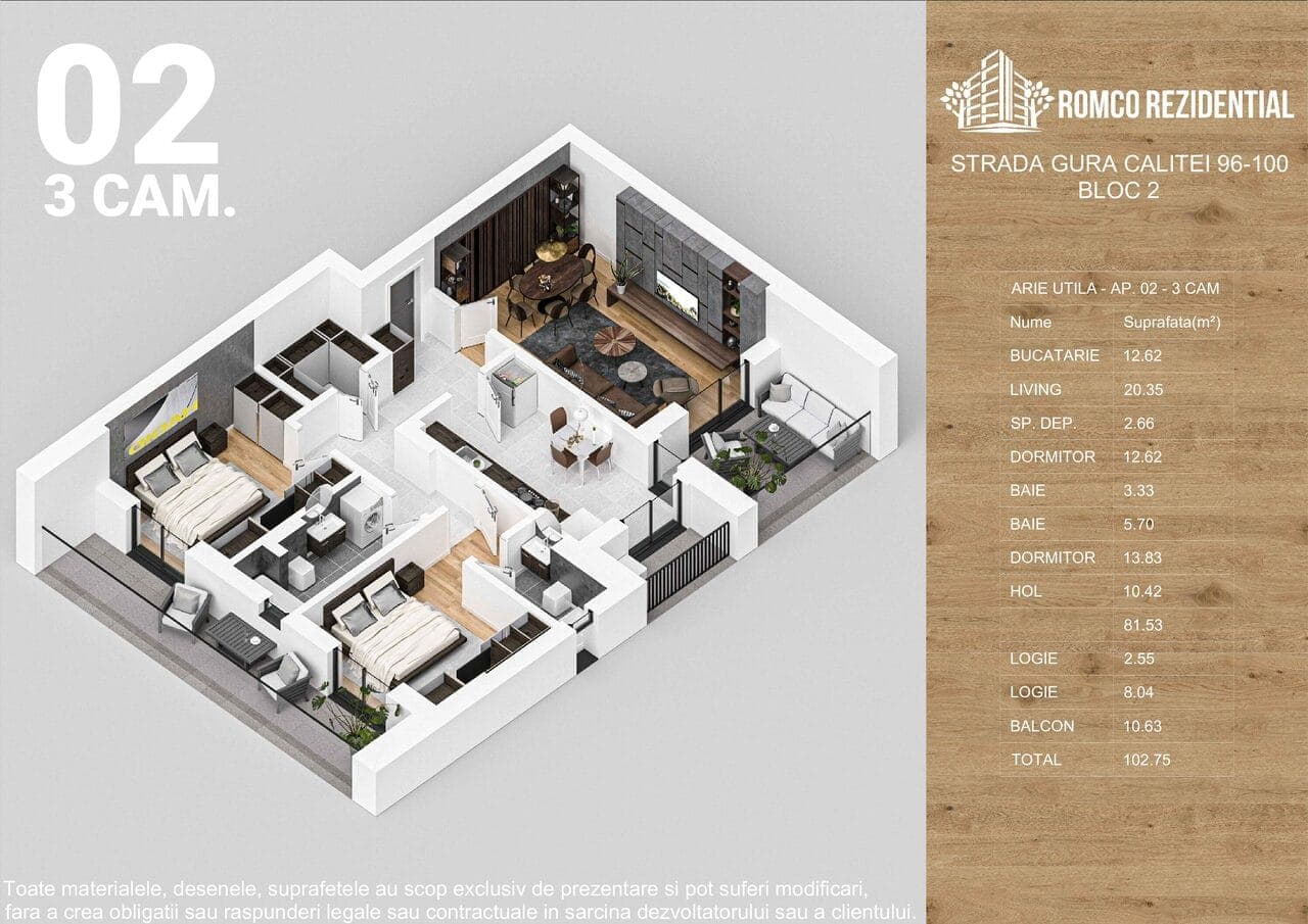 3 Camere Romco Rezidential Gura Calitei — fotografia 8