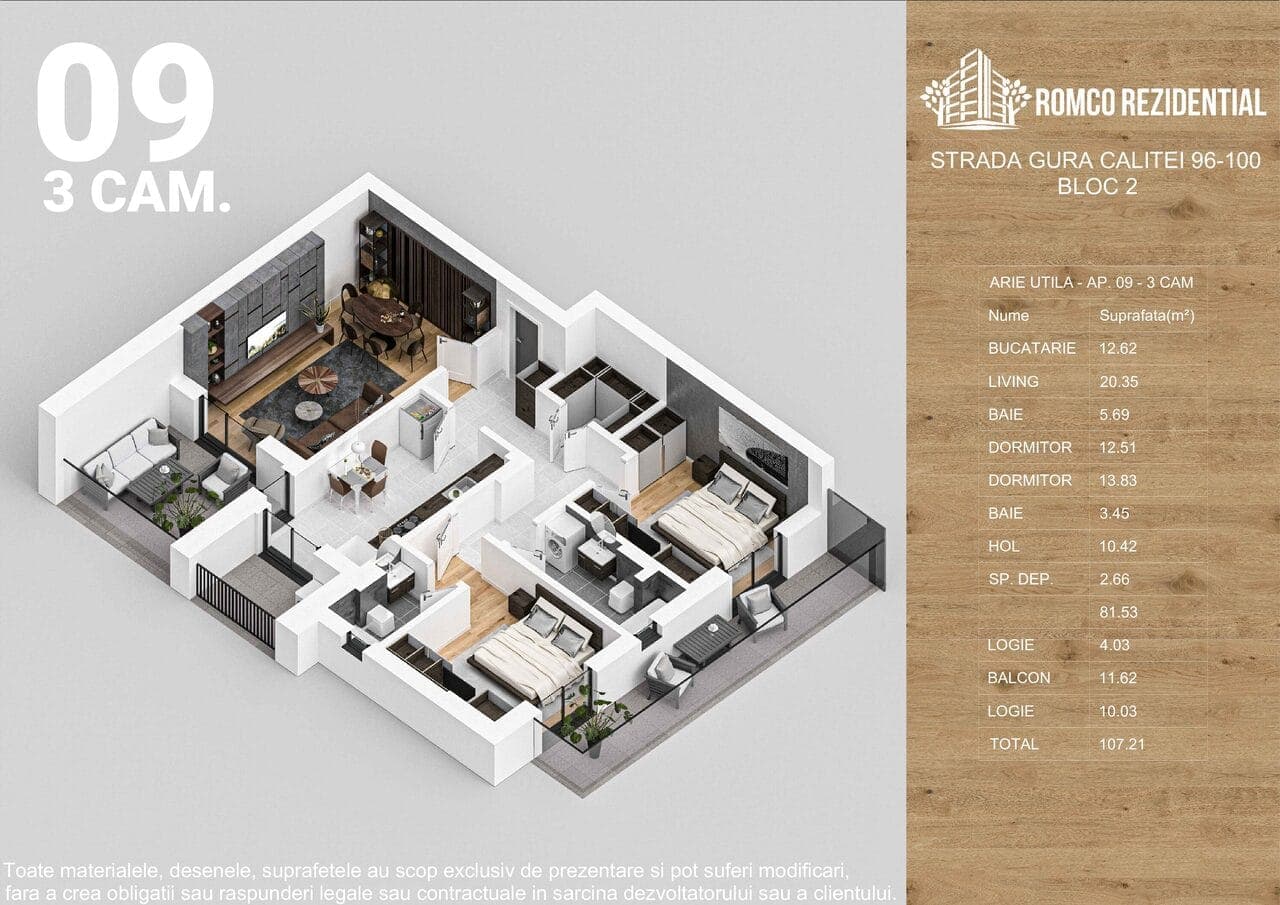 3 Camere Romco Rezidential Gura Calitei 100 — fotografia 12