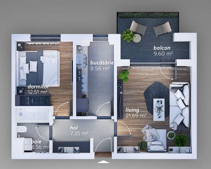 2 Camere Ajustorului Park Residence — fotografia 14