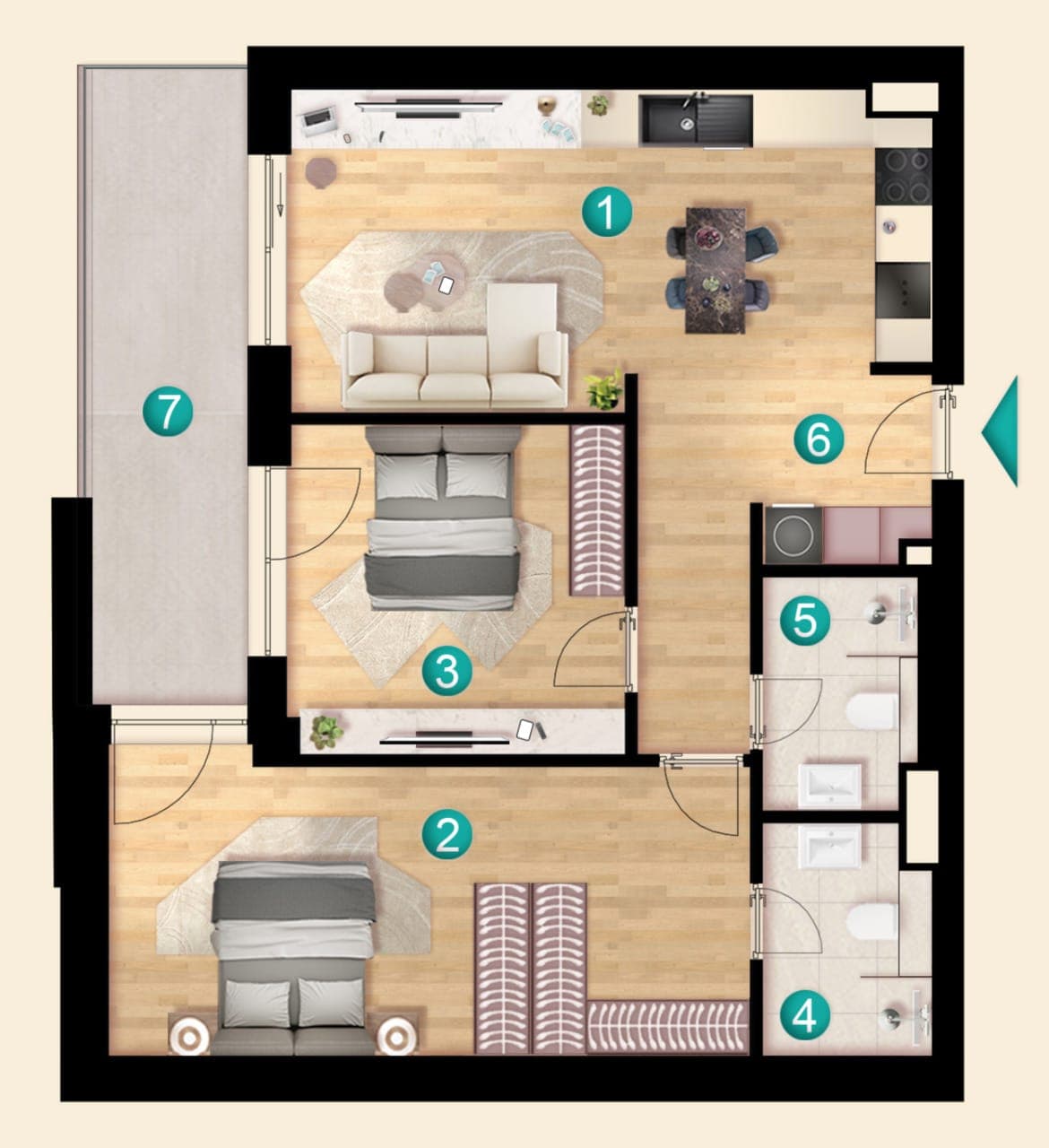 3 Camere iResidence — fotografia 31