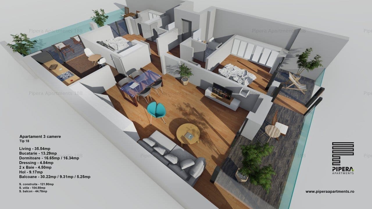 3 Camere Pipera Apartments — fotografia 9
