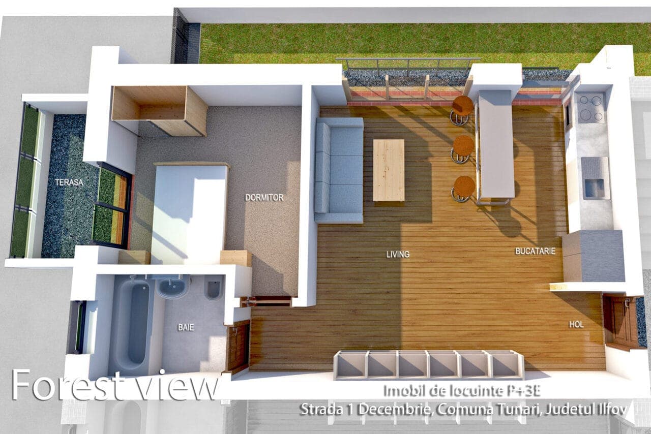 2 Camere Tunari Case Concept — fotografia 14