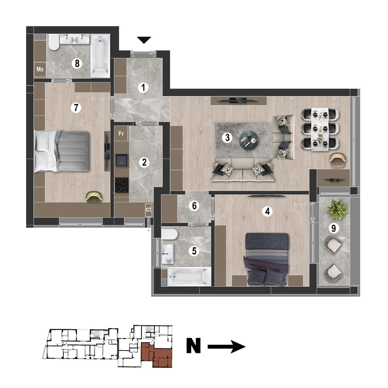 3 Camere Uranus 1