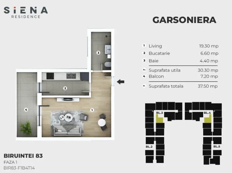 Garsonieră Siena Residenсе